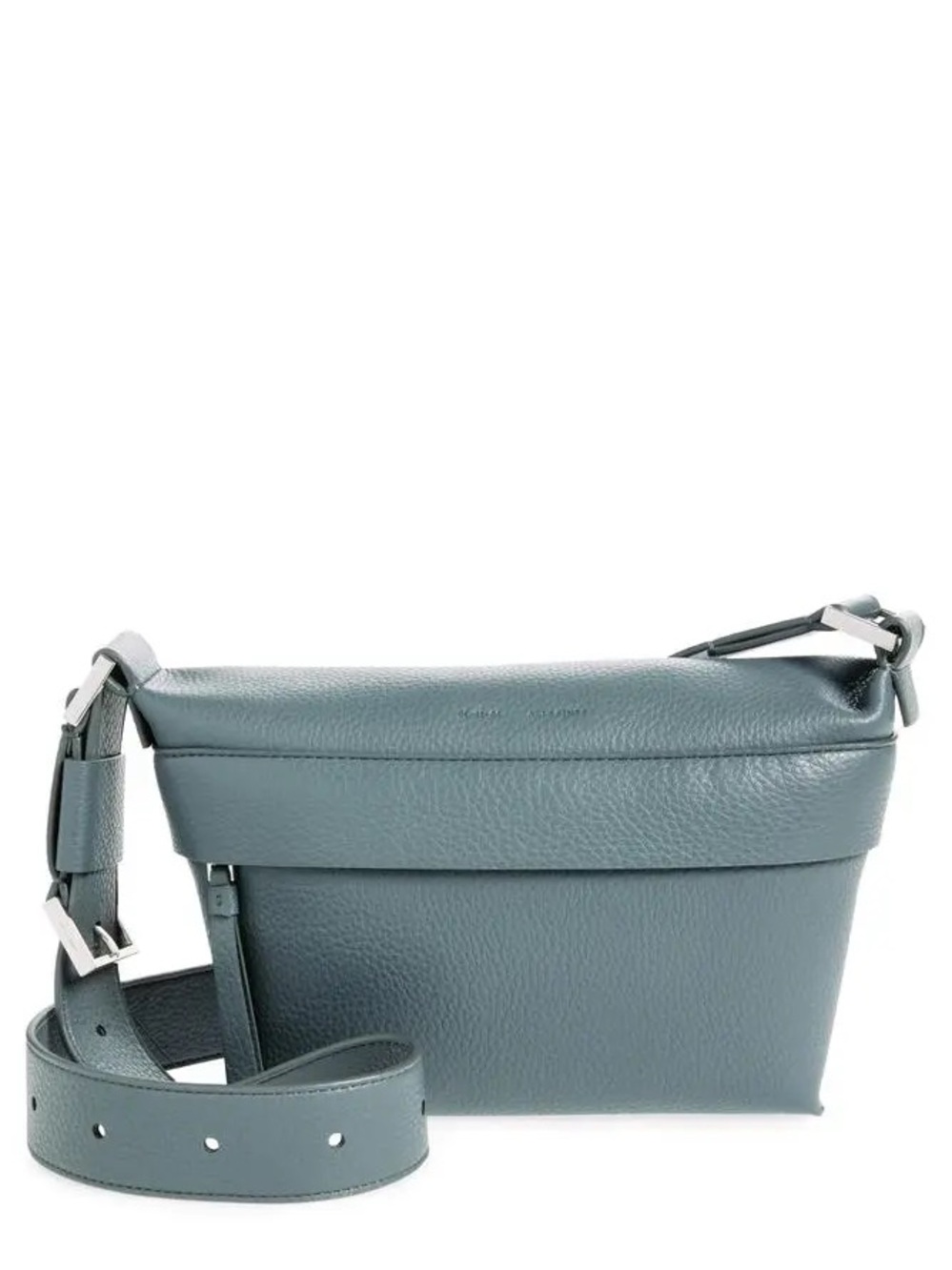 Leather Slate Blue Allsaints crossbody bag